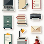 Work & Productivity - Sticker Sheet v11